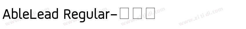 AbleLead Regular字体转换
